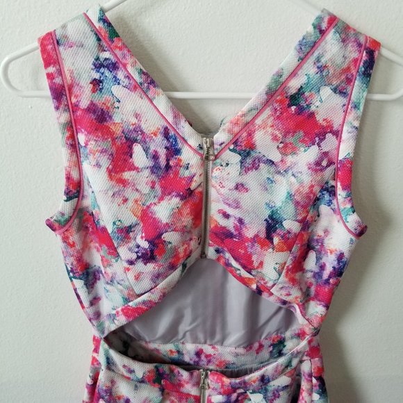 Mcginn Rainbow Tie Dye Watercolor Dress Size 4. - Picture 5 of 7